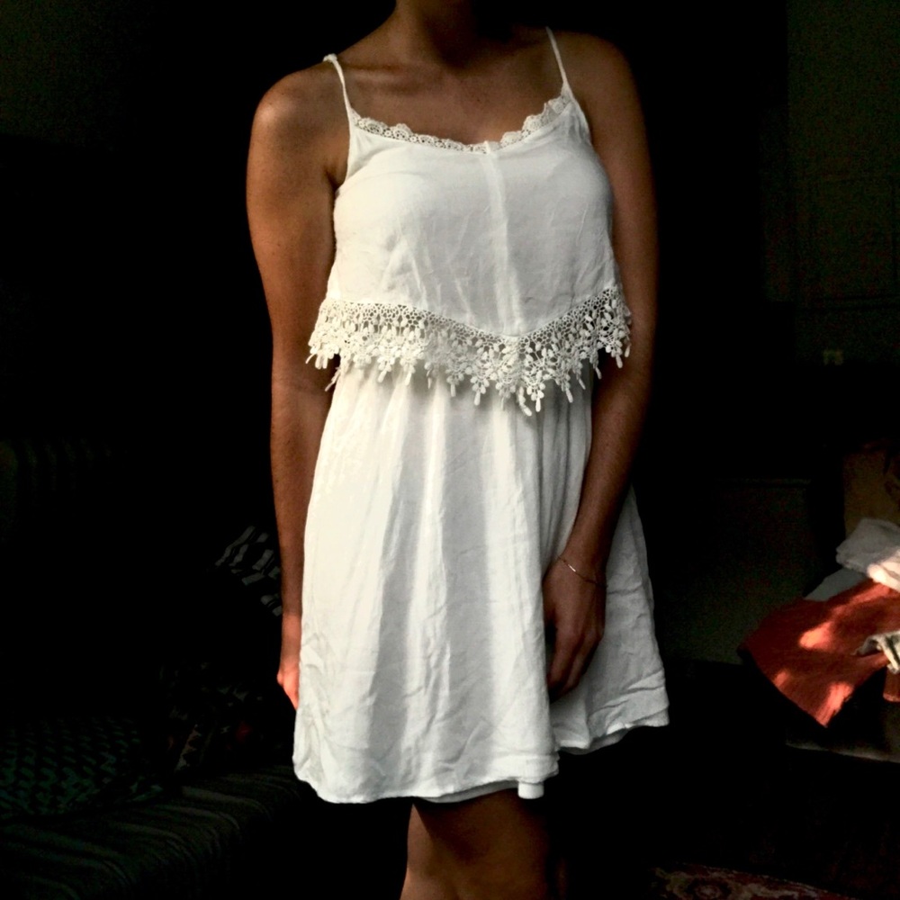 🐞White Lace Dress